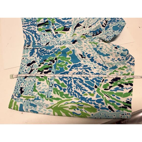 Lilly Pulitzer Lets Cha‎ Cha Blue Callahan Shorts Size 0 Preppy Chino Casual - Picture 7 of 7